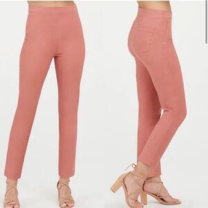 Spanx the perfect pant polished ankle slim in terracotta new small